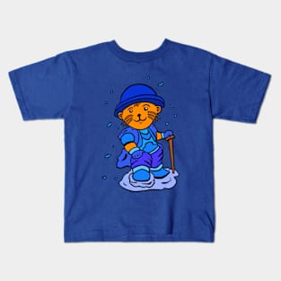 Hike in the hamster way - sketch style color Kids T-Shirt